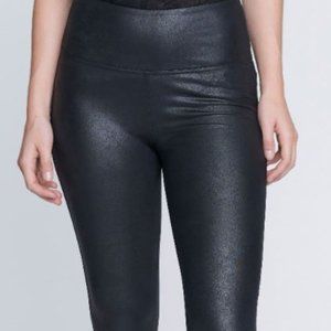 Seven Leather Look Leggings Size Large Black